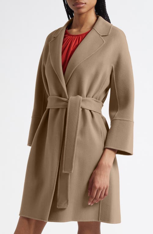 Max Mara Arona Double Face Virgin Wool Belted Coat