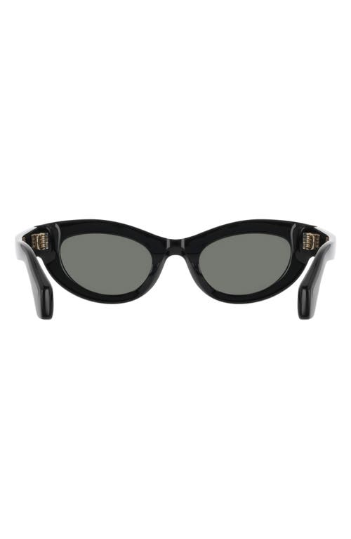 Ferragamo 49mm Small Cat Eye Sunglasses In Black