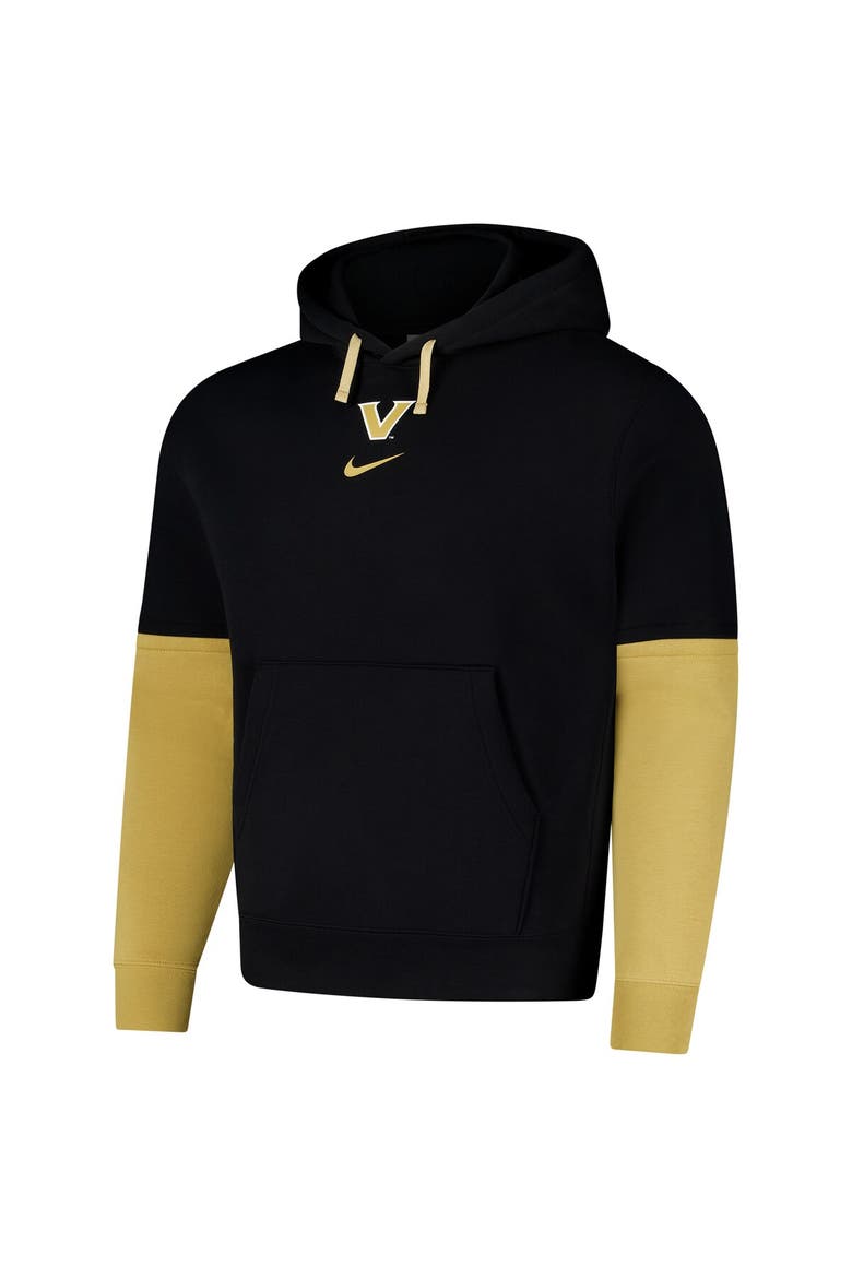 Men's Nike Black Vanderbilt Commodores 2024 Sideline Club Fleece Pullover Hoodie, Alternate, color, Black