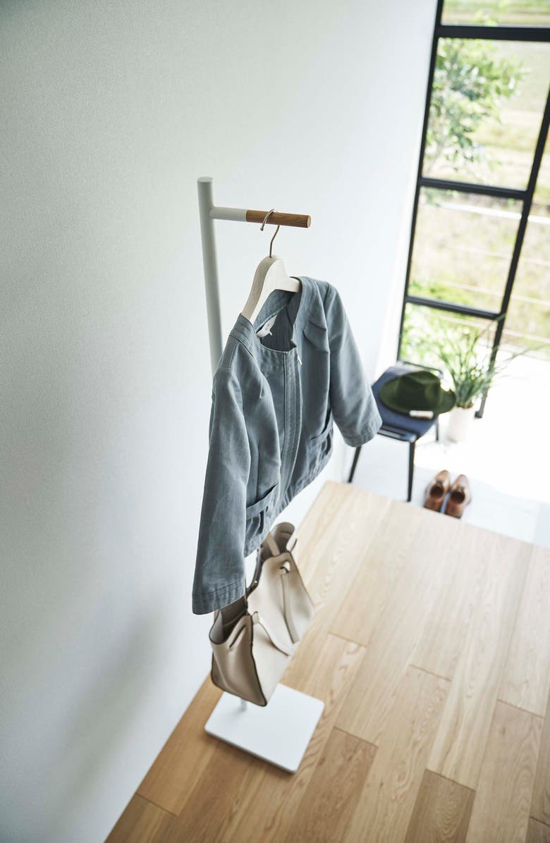 Yamazaki Coat Hanger, Alternate, color, White