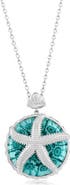 SIMONA Sterling Silver Venetian Murano Glass Pendant Necklace