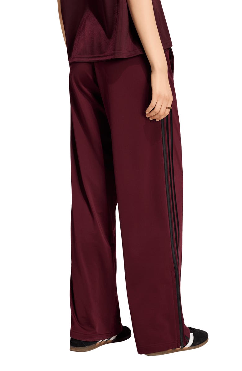 adidas Originals Loose Full Length Track Pants, Alternate, color, Maroon/ Black