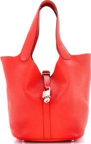 Pre-Owned Hermes Picotin Lock Bag Clemence MM