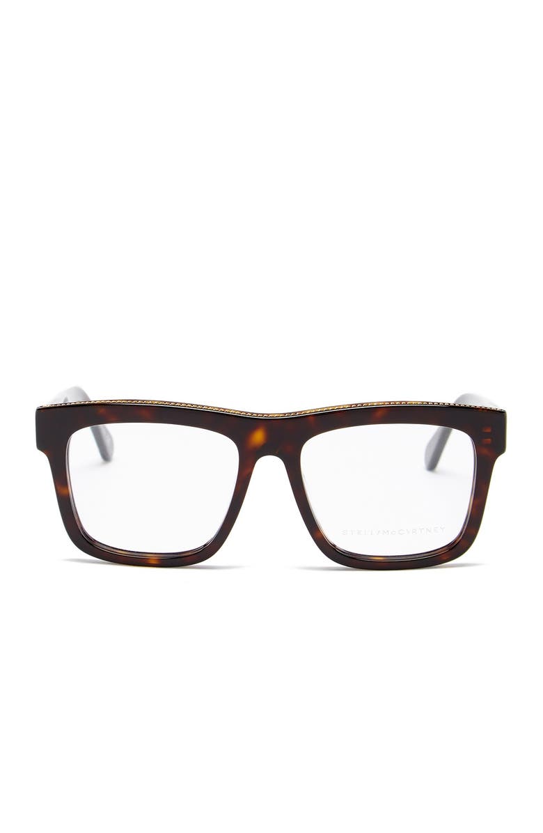 Stella McCartney Square 52mm Optical Frames, Main, color,