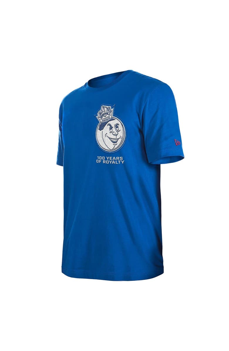 New Era Men's New Era Blue Sacramento Kings 2024/25 City Edition Chenille Heavyweight T-Shirt, Alternate, color,