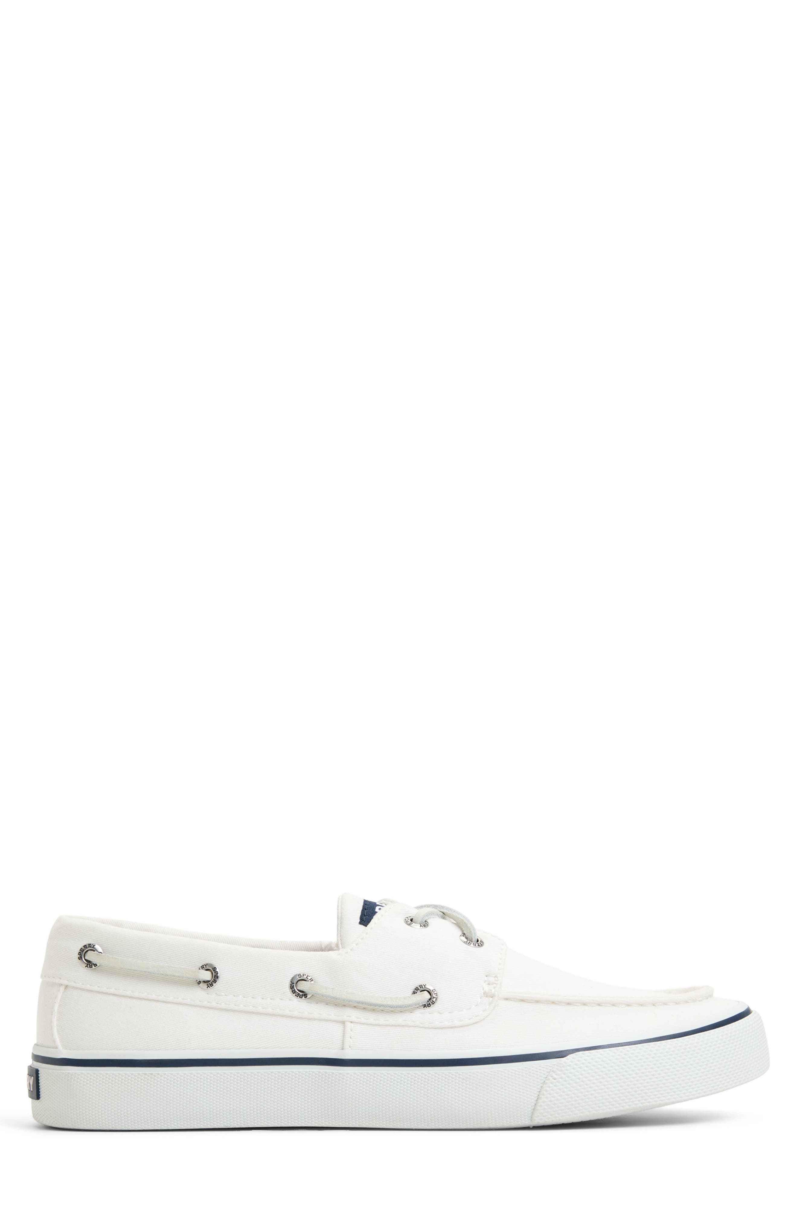 Sperry Bahama II SeaCycled<sup>™</sup> Baja Boat Shoe, Alternate, color, White
