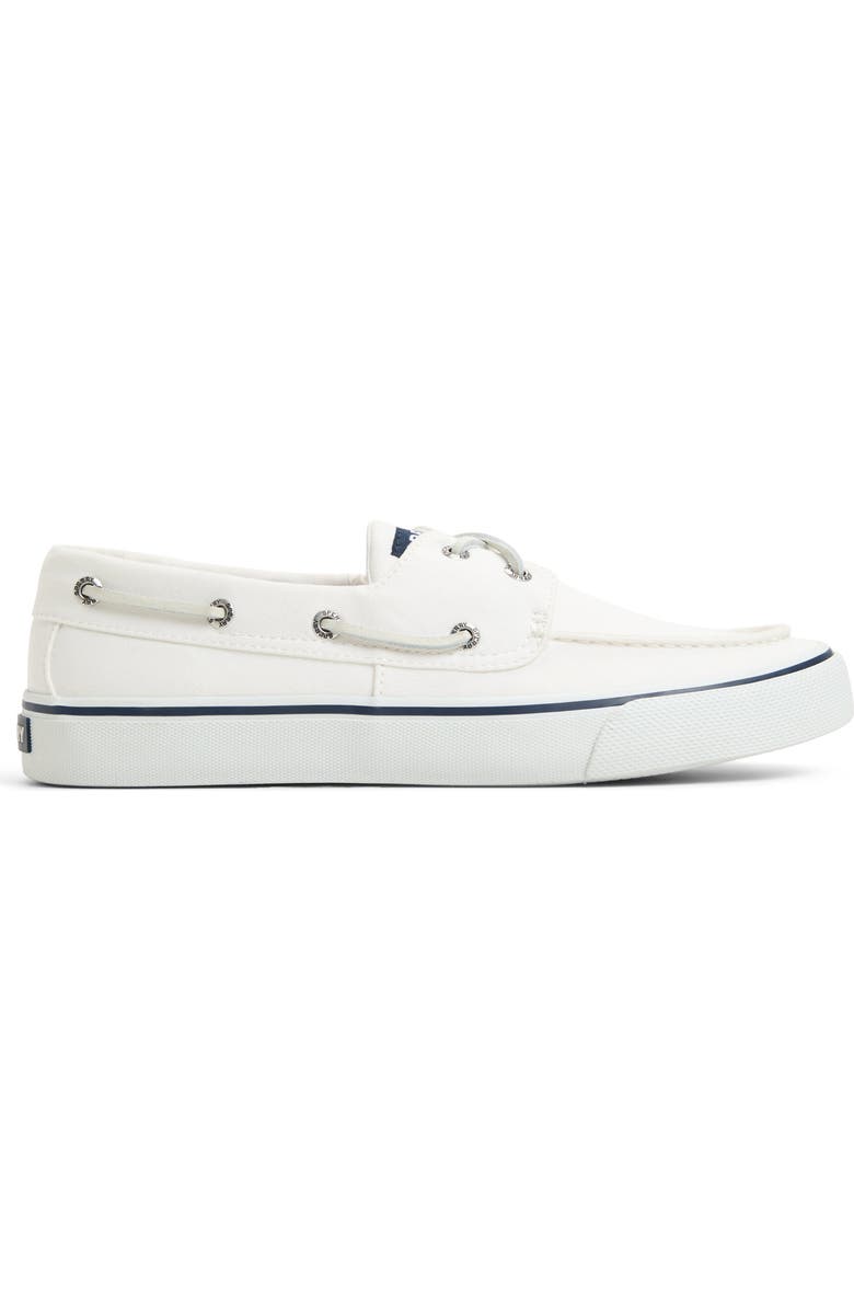 Sperry Bahama II SeaCycled<sup>™</sup> Baja Boat Shoe, Alternate, color, White
