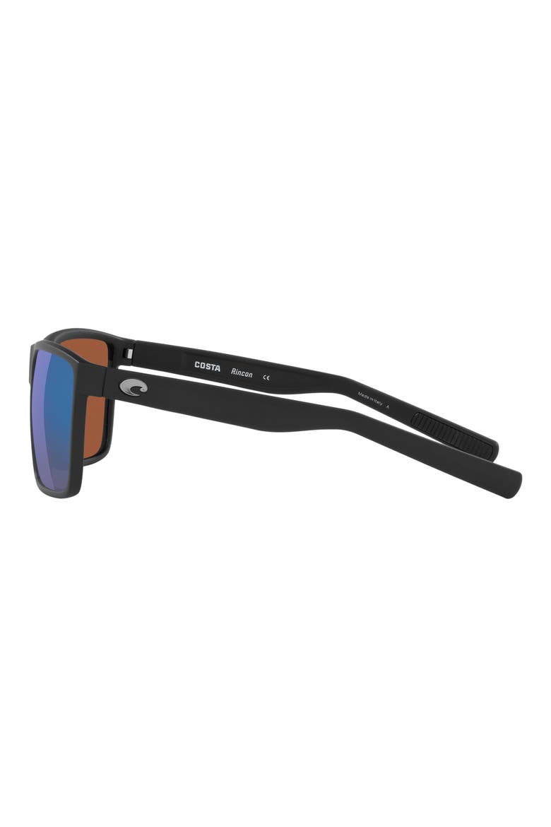 63mm Polarized Oversize Square Sunglasses, Alternate, color, GREEN MIRROR