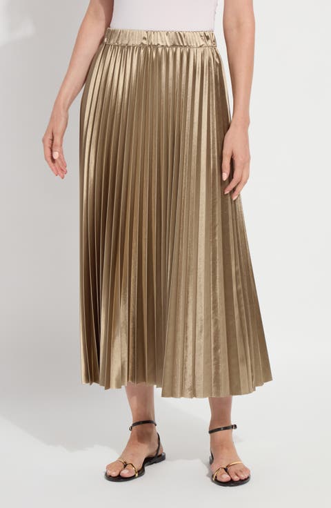 Nina Pleated Midi Skirt & Bag