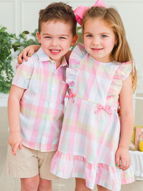 Rufflebutts Boys Short Sleeve Button Down Shirt