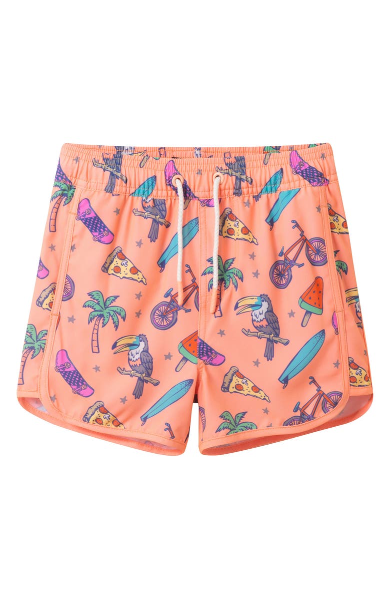 Andy & Evan Kids' Long Sleeve Rashguard & Shorts Set, Alternate, color,