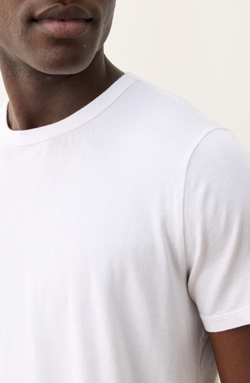 Marine Layer Signature Crewneck T-shirt In White
