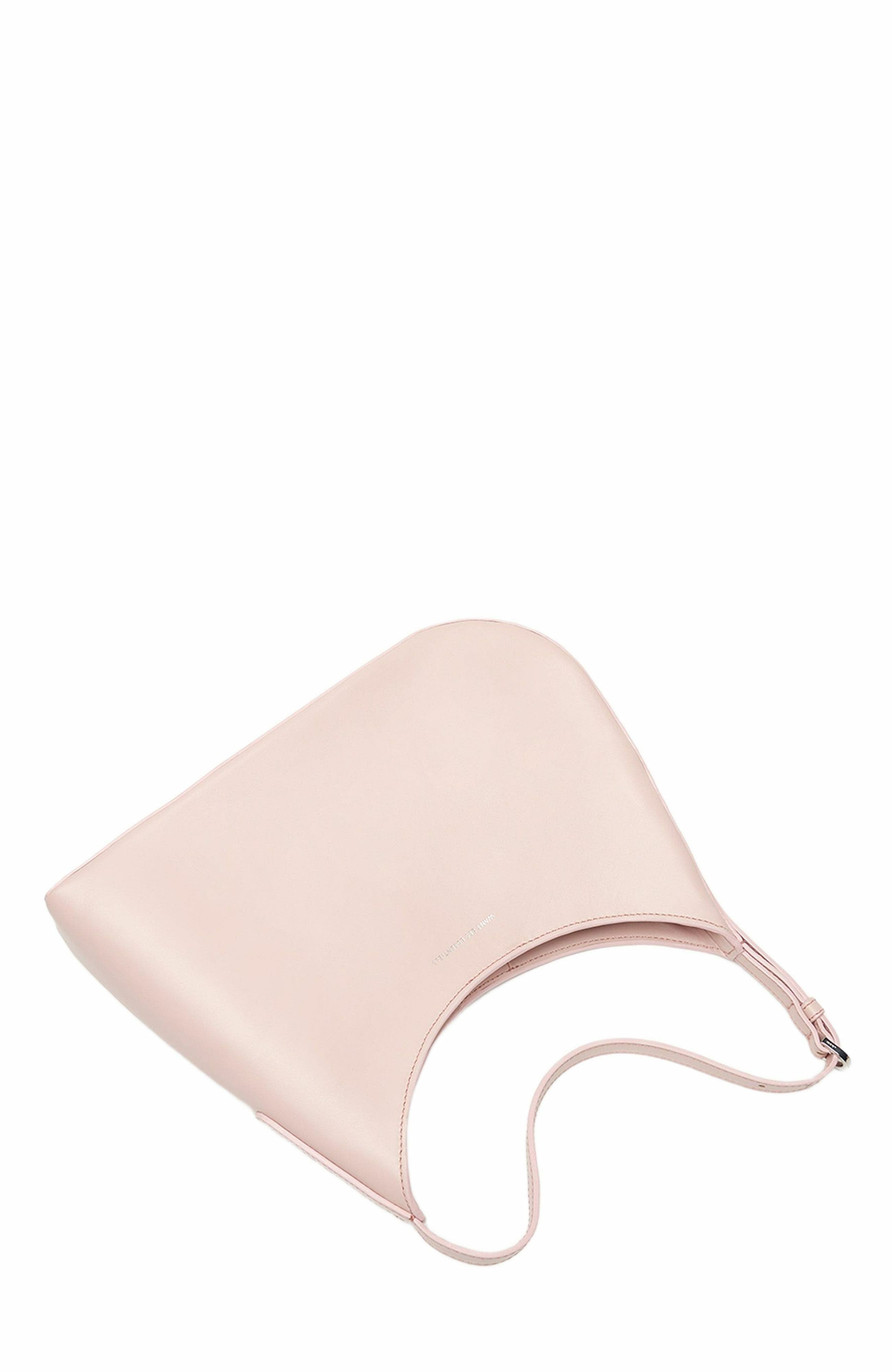 Arch Smooth Leather Shoulder Bag, Alternate, color, Blush