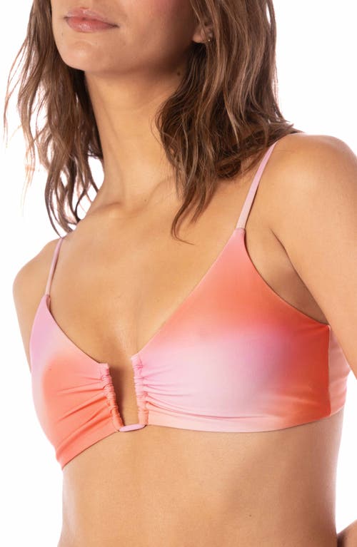 Maaji Bia Reversible Bikini Top In Pink