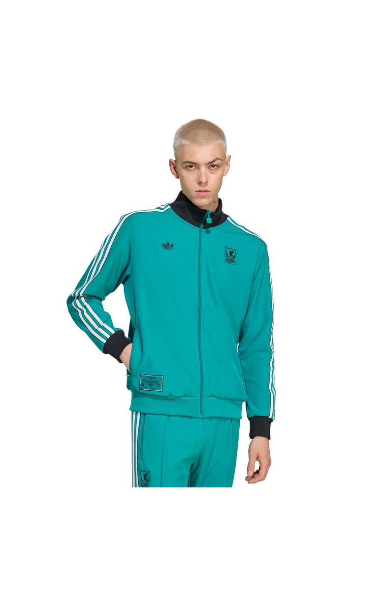 adidas Men's adidas Green Liverpool Terrace Icons Full-Zip Track Jacket, Main, color, Green