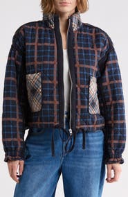 BLANKNYC Bloom Bash Quilted Bomber Jacket