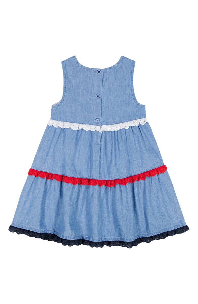 Tommy Hilfiger Tiered Denim Dress, Alternate, color, Blue
