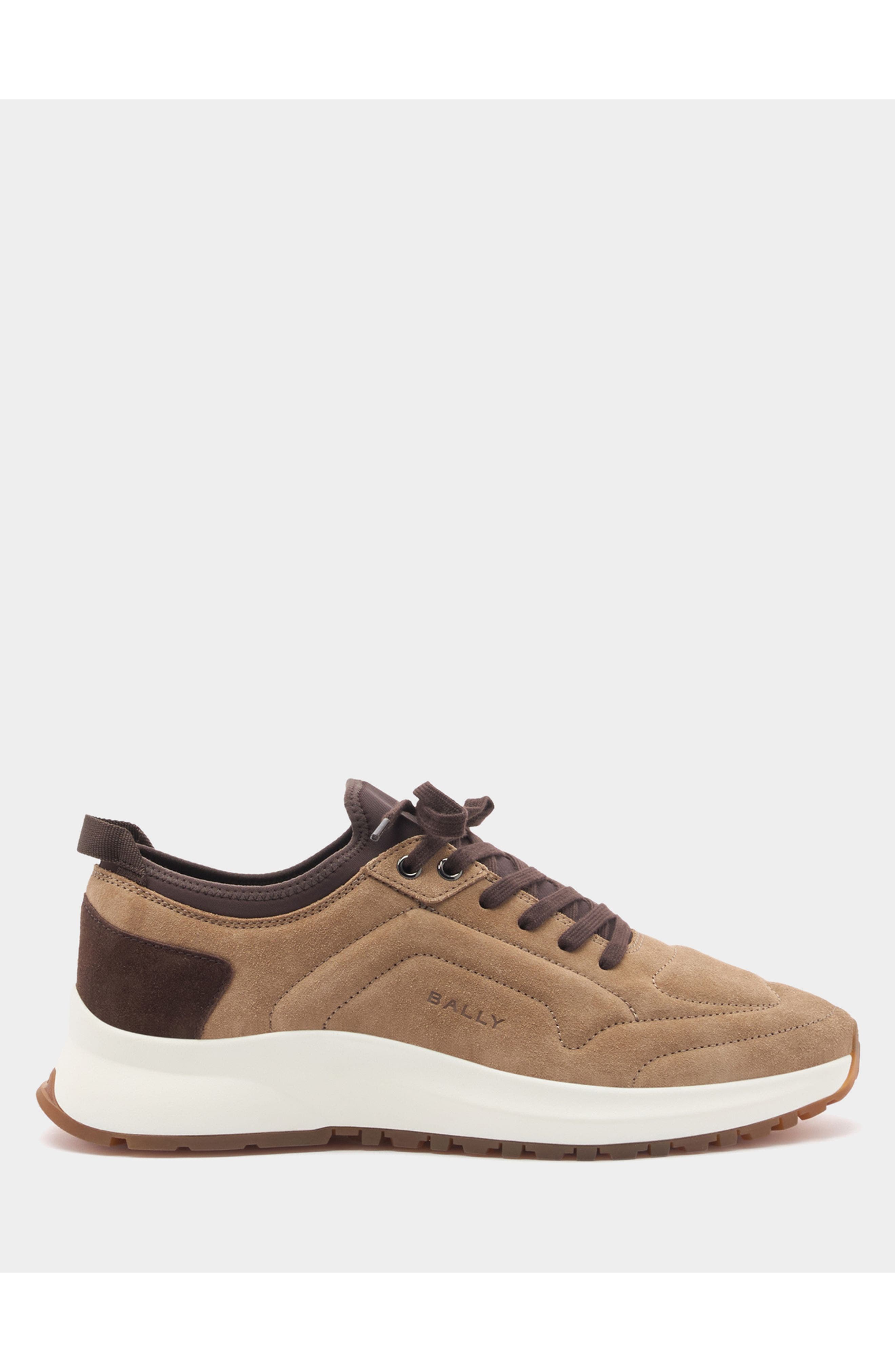 Bally Outline Sneaker in Suede, Main, color, Natural