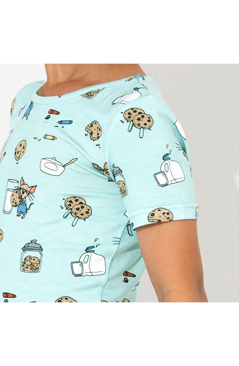 Bellabu Bear If You Give A Mouse A Cookie Kids 2-Piece Short Sleeve & Shorts Pajama Set, Alternate, color, 