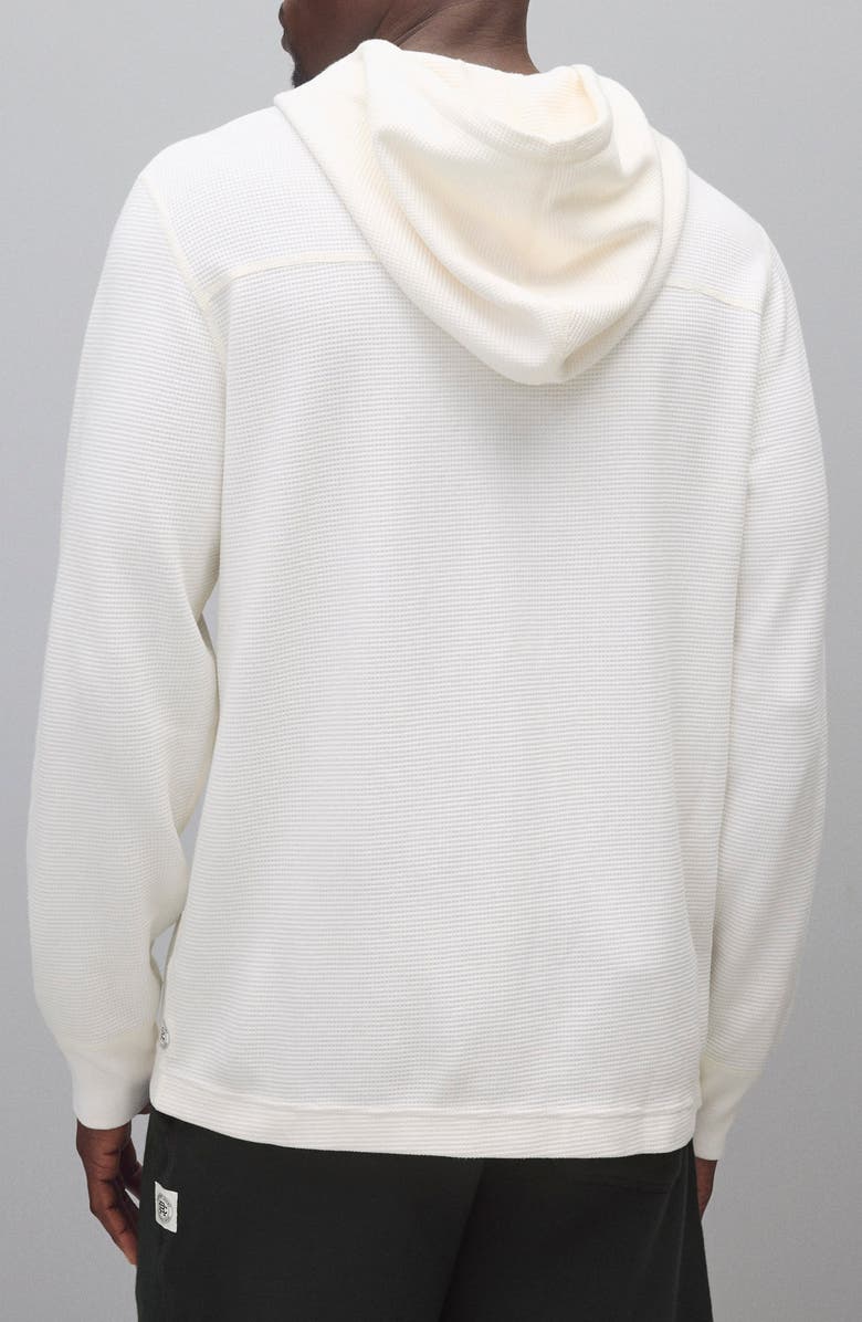 Reigning Champ Lightweight Waffle Stitch Hoodie, Alternate, color, Championship White