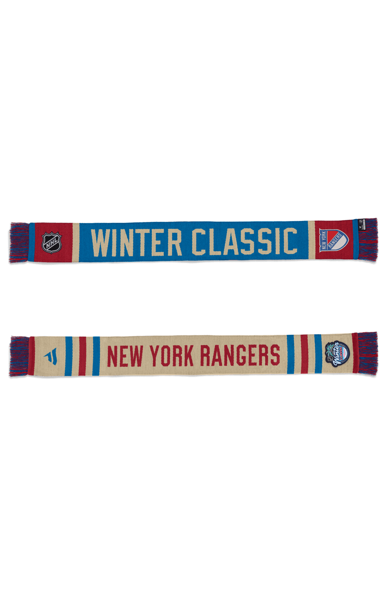 FANATICS Natural/Blue New York Rangers 2026 NHL Winter Classic Team Scarf, Alternate, color, Natural