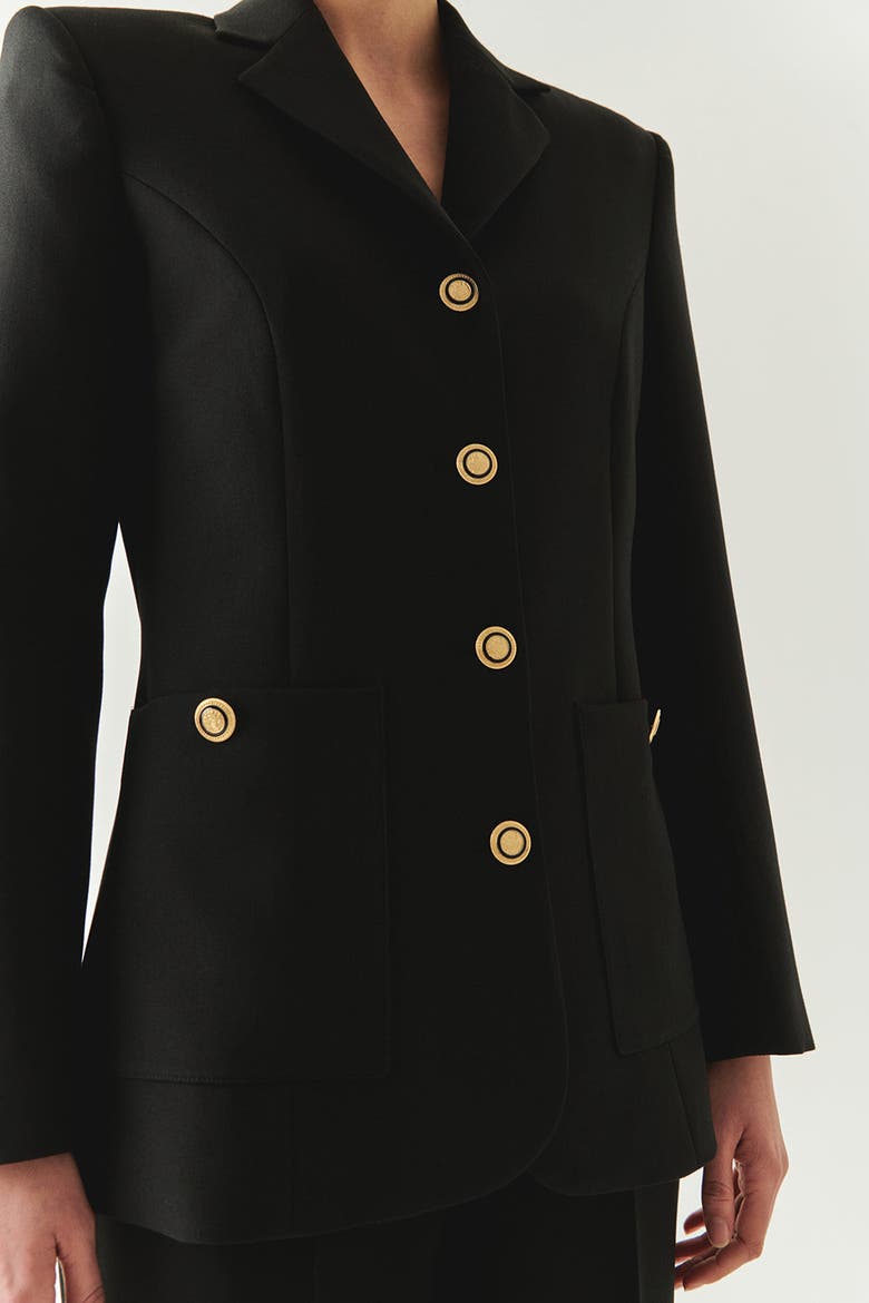 Veda Blazer, Alternate, color, BLACK