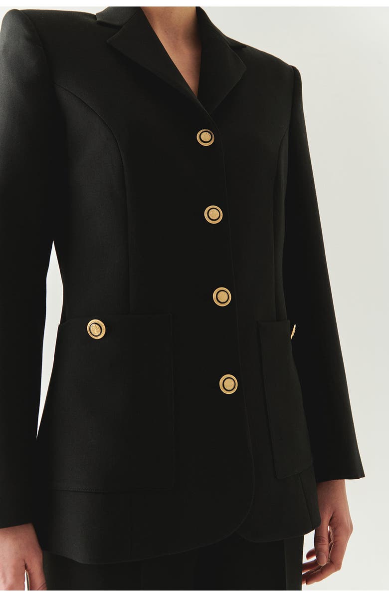 Exquise Veda Blazer, Alternate, color, Black