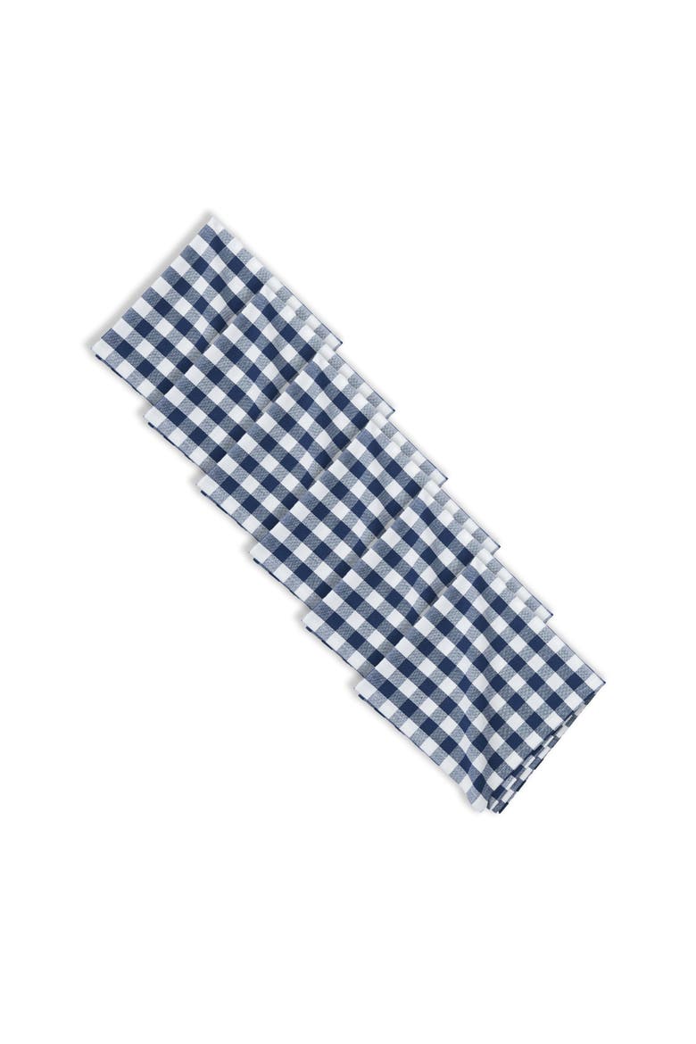 Ashford Indigo Napkin Set of 6, Main, color, Blue