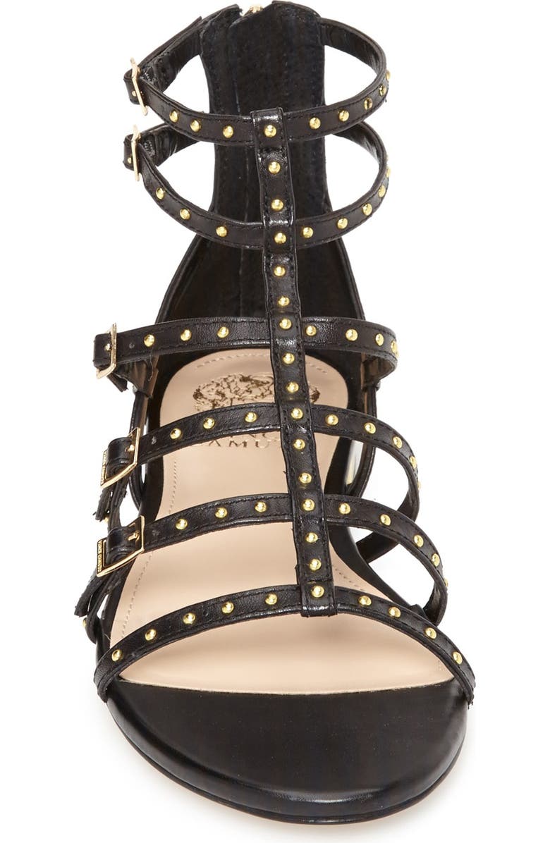 Vince Camuto 'Hevelli' Studded Leather Gladiator Sandal, Alternate, color,
