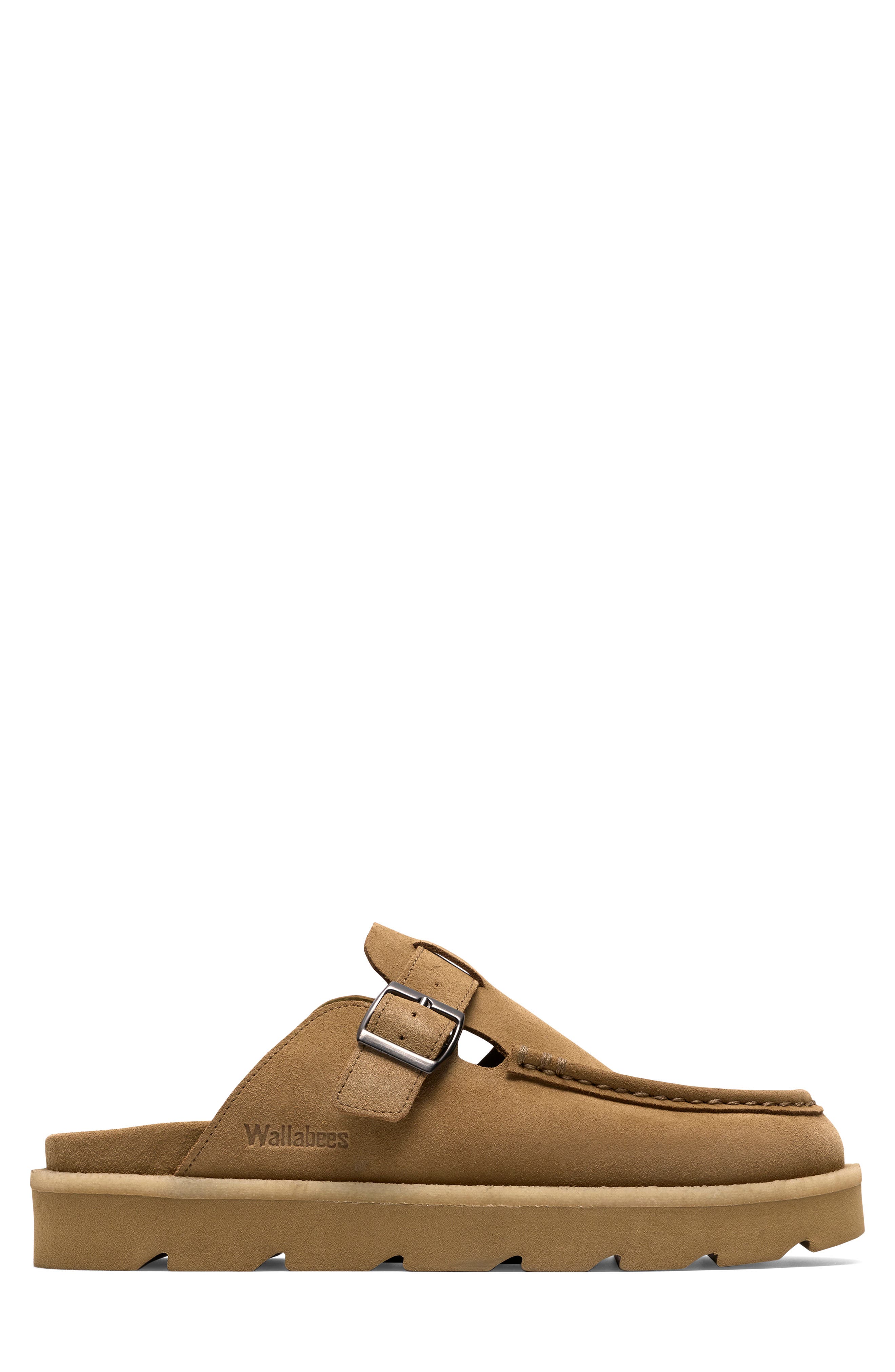 Meare Mocc Leather Mule, Alternate, color, DARK SAND SUEDE