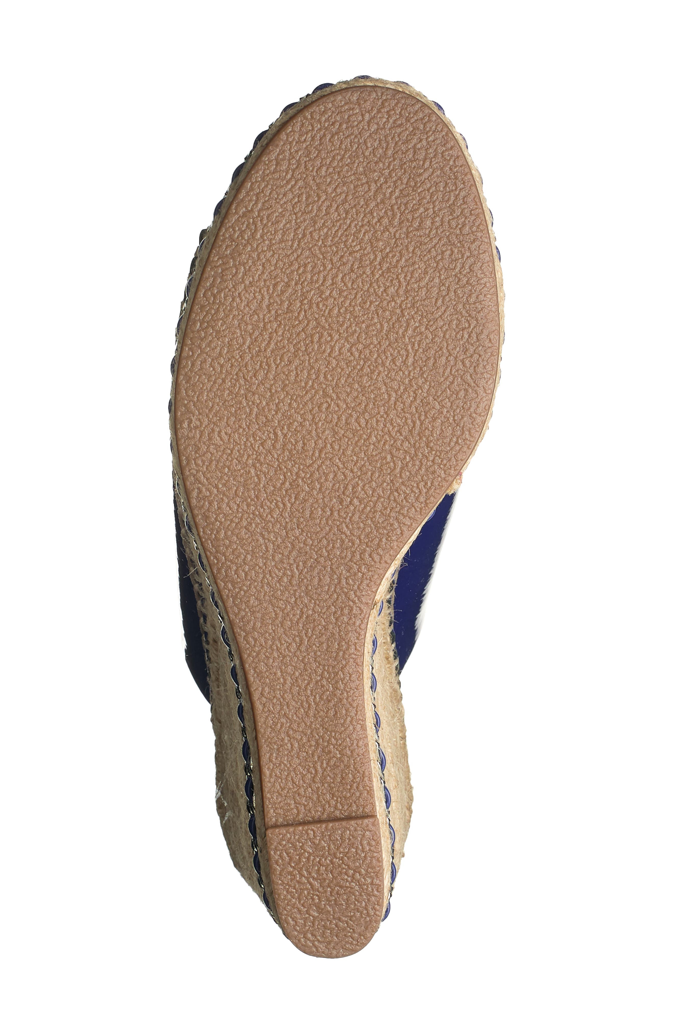 KARL LAGERFELD PARIS Azure Open Toe Wedge Espadrille Sandal, Alternate, color, 