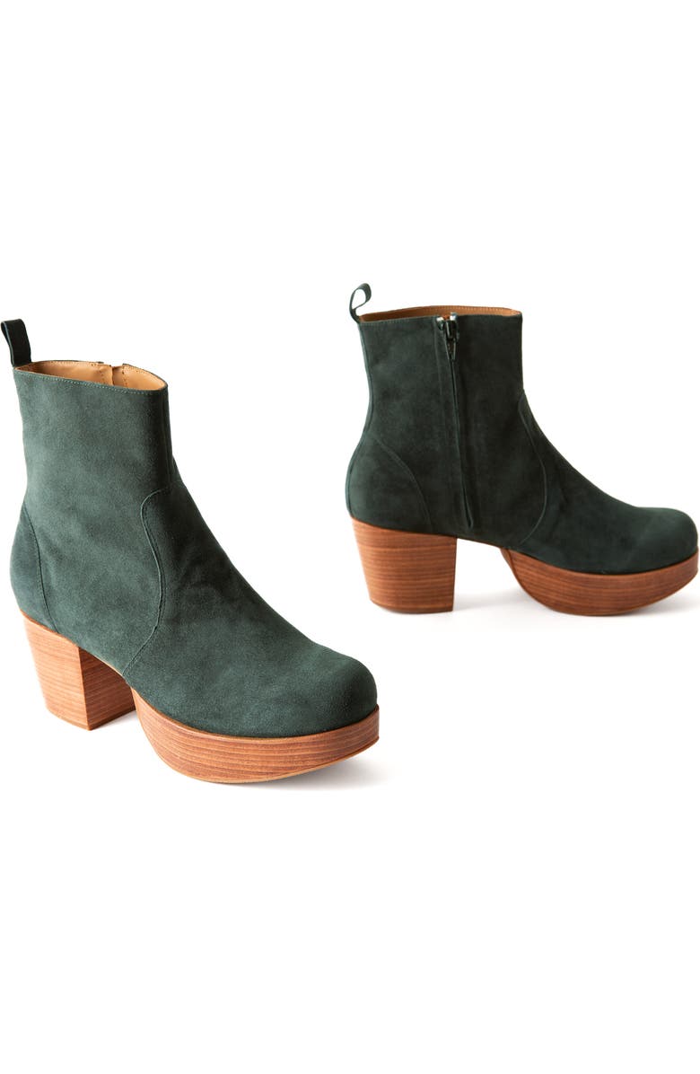 Fortress Charli Suede Platform Clog Boot, Alternate, color,