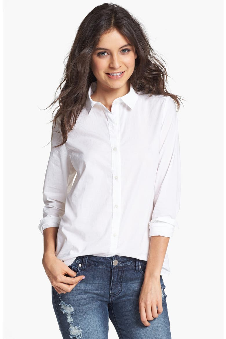Collared Shirt, Main, color, WHITE