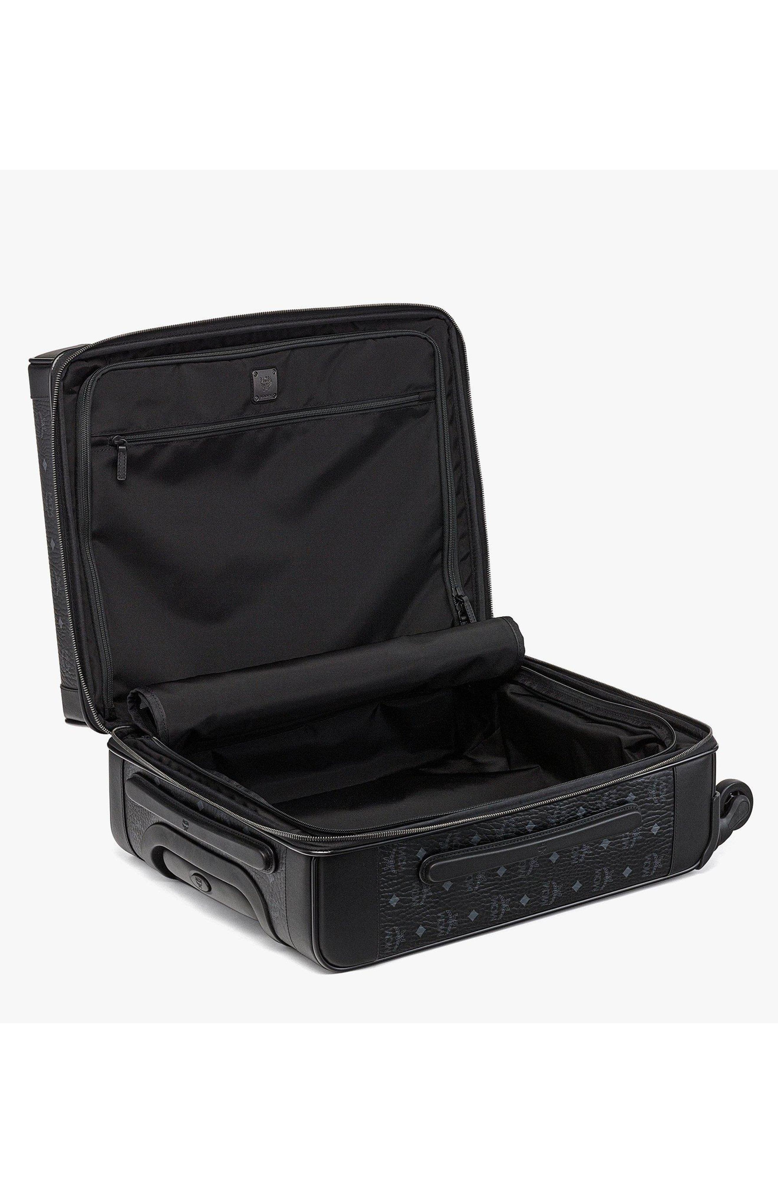 MCM Ottomar Trolley in Visetos, Alternate, color, Black