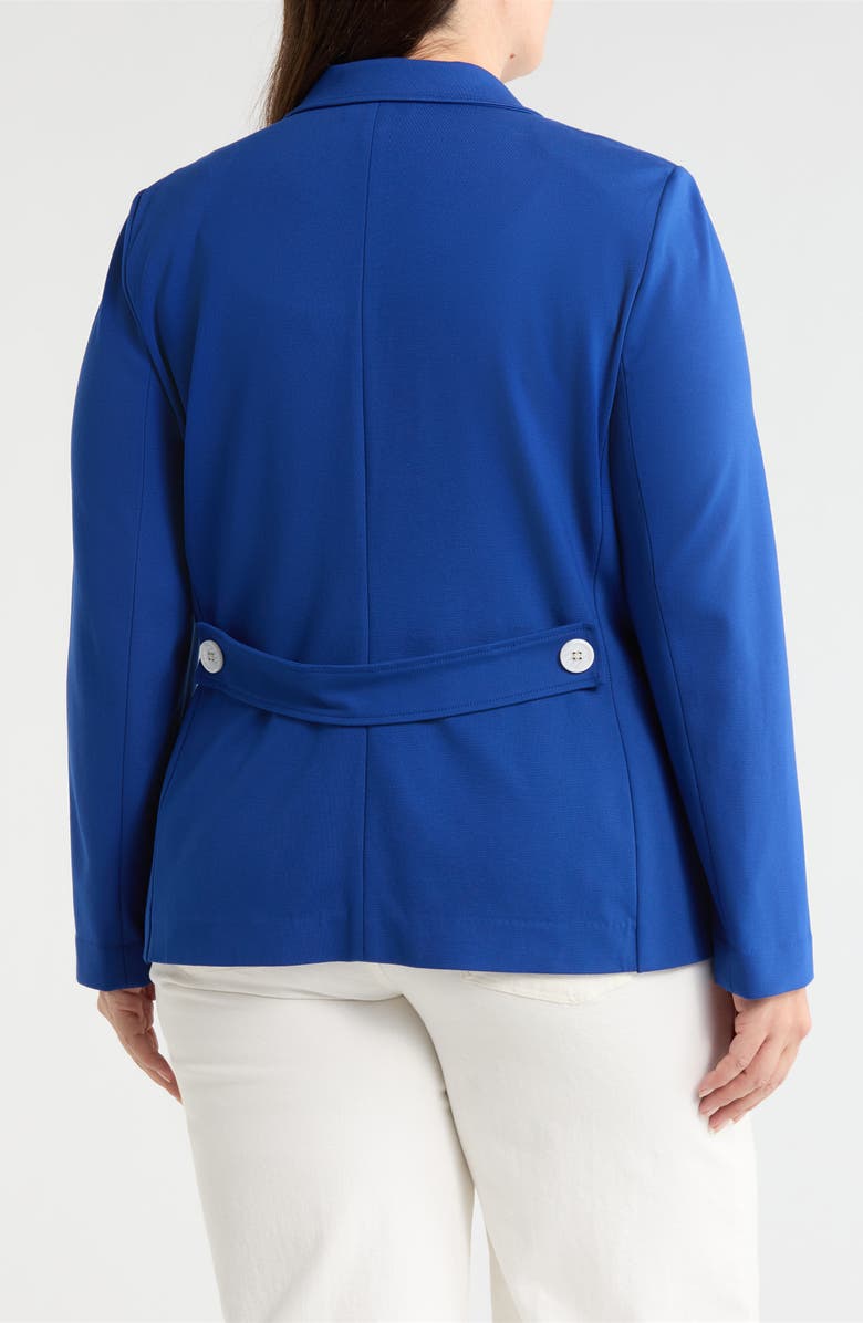 Jones New York Faux Double Breasted Jacket, Alternate, color, Sapphire