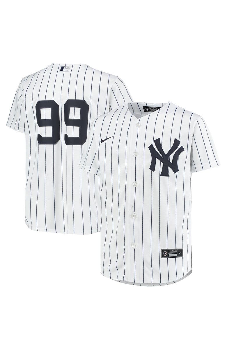 Nike Youth Nike Aaron Judge White New York Yankees Home Replica Player Jersey, Main, color, 