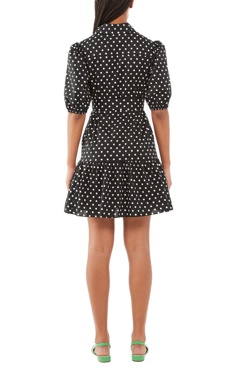 Kate Spade New York harmony dot shirtdress, Alternate, color, Black