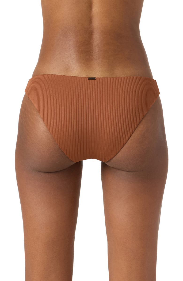 O'Neill Saltwater Solids Rib Bikini Bottoms, Alternate, color,