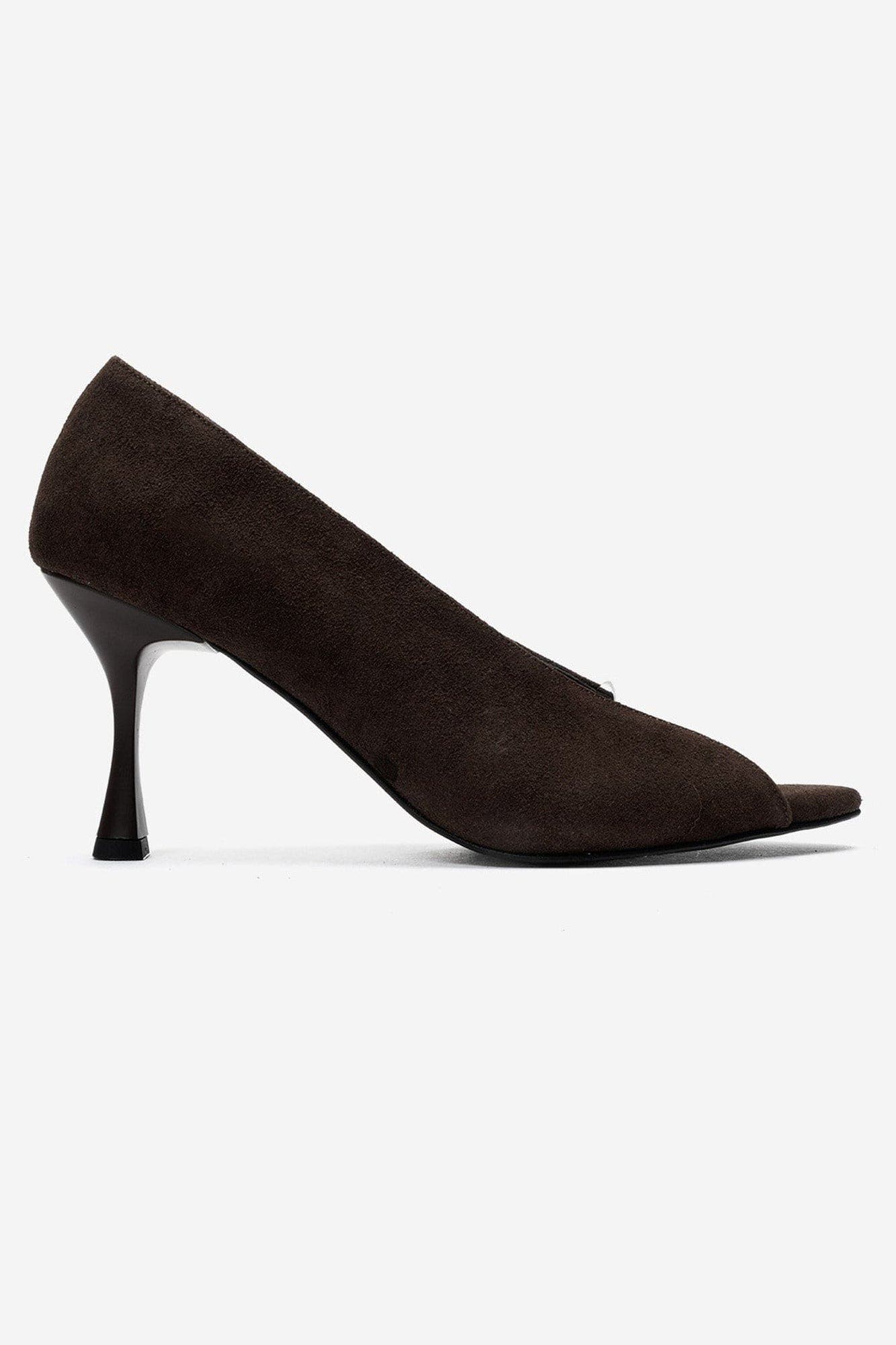 Varelia Stiletto Sandal, Alternate, color, Brown Suede