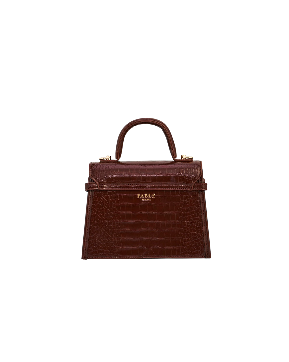 Eliza Croc Small Top Handle Purse, Alternate, color, Burgundy