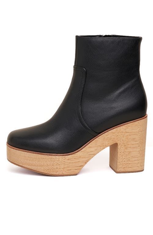 Charlotte Stone Paz Platform Clog Boot In Black