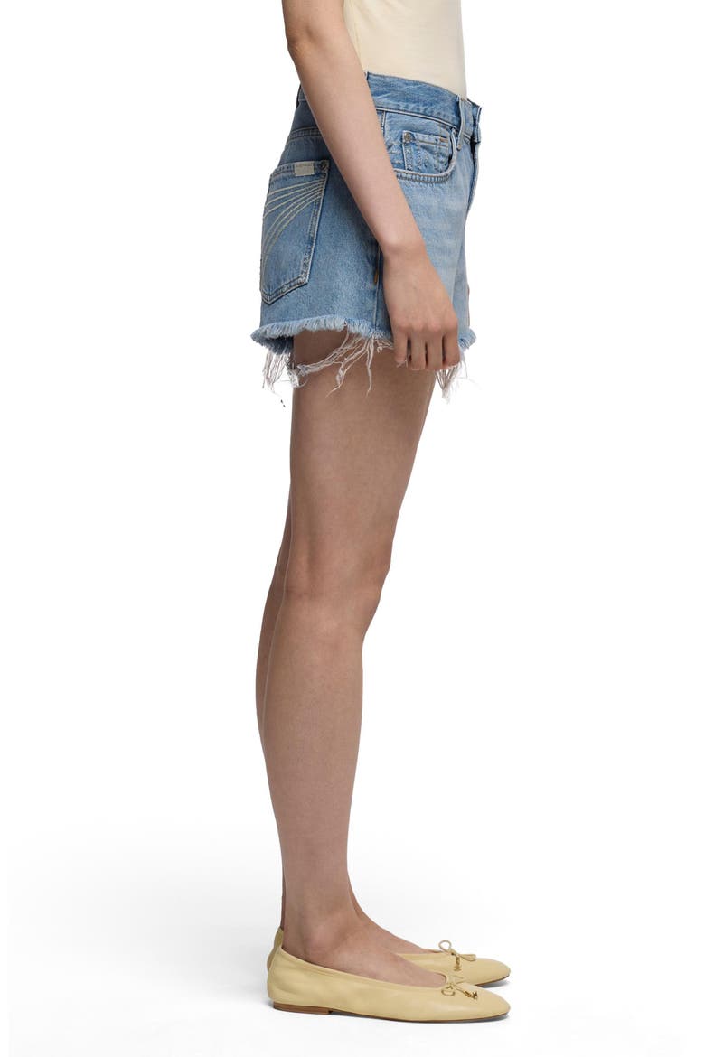 June High Waist Cutoff Denim Shorts, Alternate, color, ROUNDUP