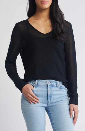 Tommy Bahama Cedar V-Neck Linen Sweater