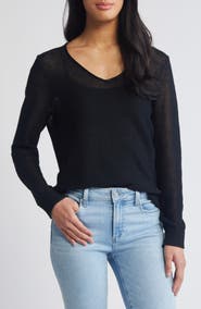 Tommy Bahama Cedar V-Neck Linen Sweater