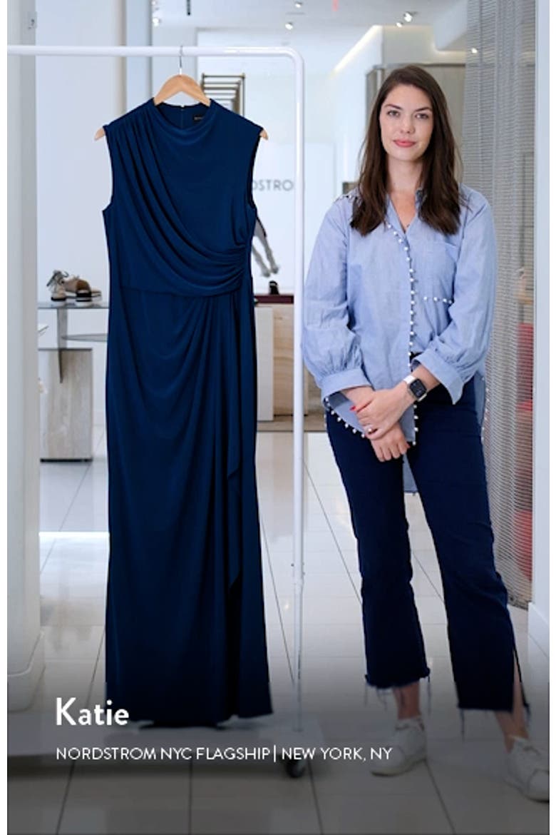 Ruched Sleeveless Gown video