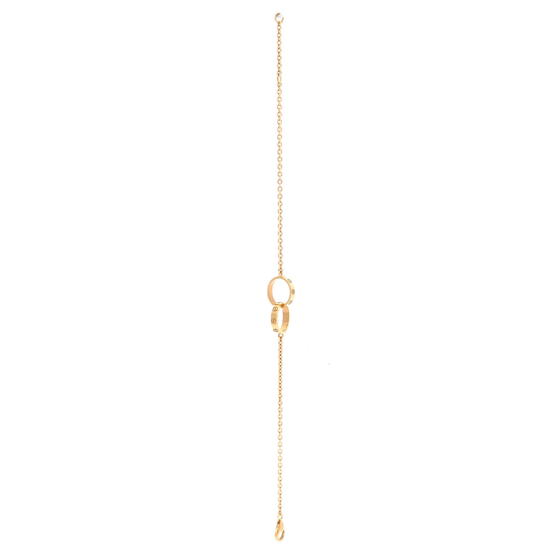 Love Interlocking Bracelet 18K Yellow Gold, Alternate, color, Metallic Gold