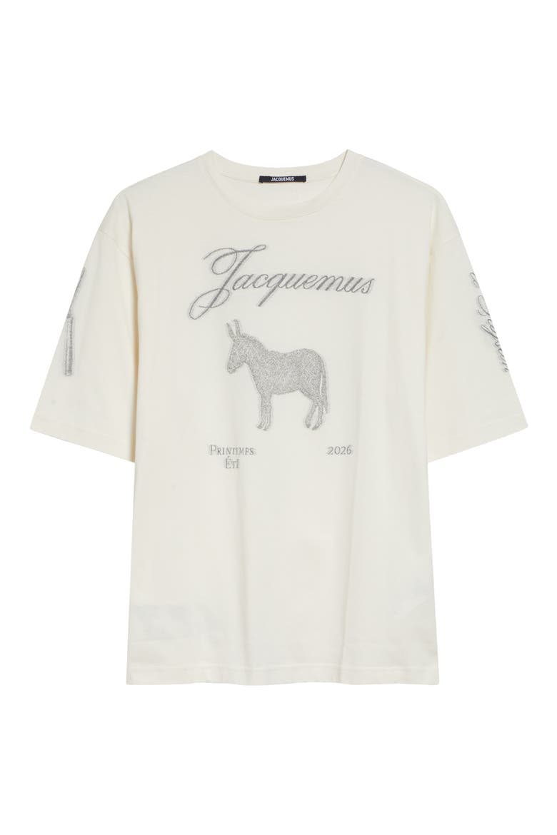 Le T-Shirt Âne Graphic T-Shirt, Alternate, color, DONKEY JACQUARD WHITE
