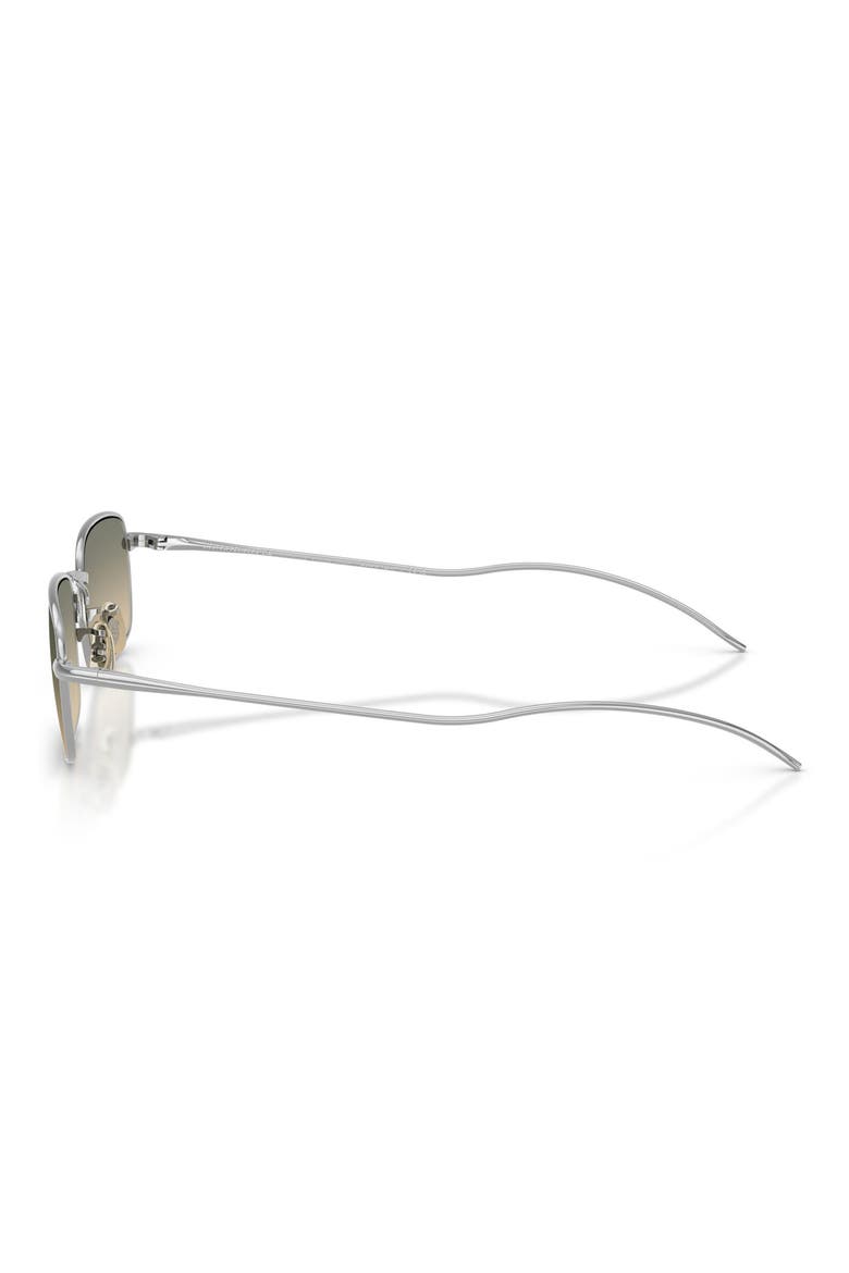 TK-14 53mm Rectangular Sunglasses, Alternate, color, SILVER / ENOKI GRADIENT