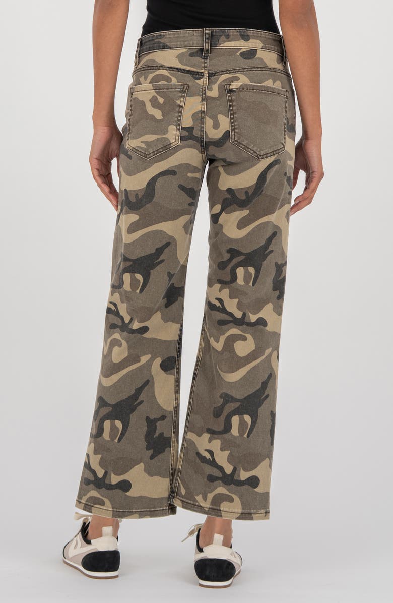KUT from the Kloth Kelsey Camo Ankle Flare Jeans, Alternate, color, 