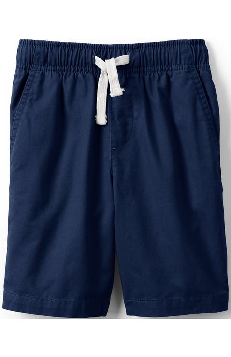 Kids Pull On Chambray Elastic Waist Shorts